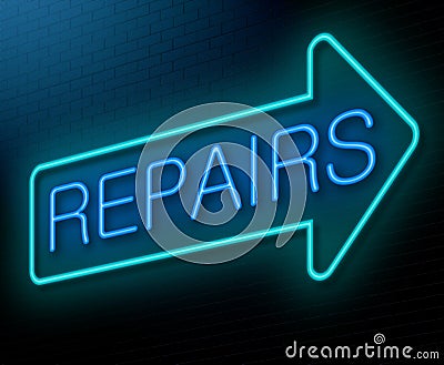 Repairs concept. Stock Photo