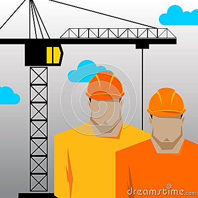 Repairs, Construction builder in yellow helmet Stock Photo