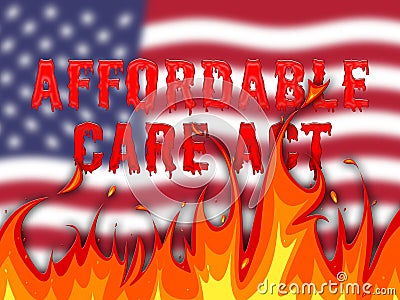 Repeal Aca Affordable Care Act Health Care - 2d Illustration Stock Photo