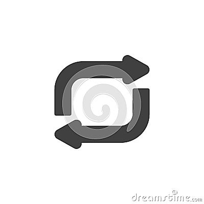 Repeat button vector icon Vector Illustration