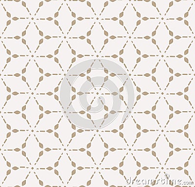 Repeat Minimal Graphic Thirties Art Pattern. Seamless Classic Vector Wavy Decoration Texture. Continuous Elegant Round Shapes Vector Illustration