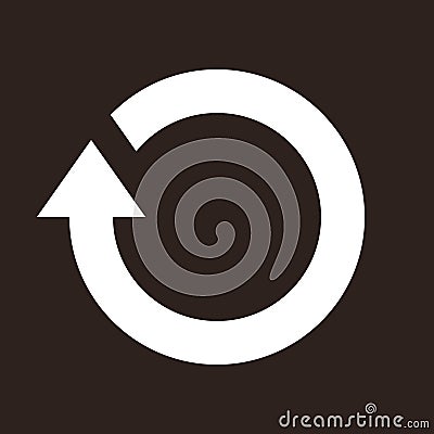 Repeat sign, reload icon, refresh, loading, reset vector symbol Vector Illustration