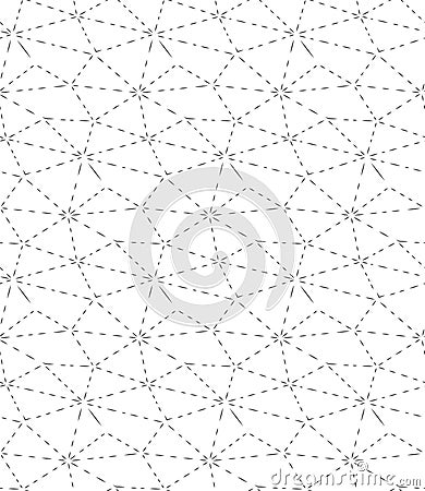 Repeat Tileable Graphic Geo Array Pattern. Repetitive Ornament Vector, Cell Art Texture. Continuous Vintage Triangular, Backdrop Vector Illustration