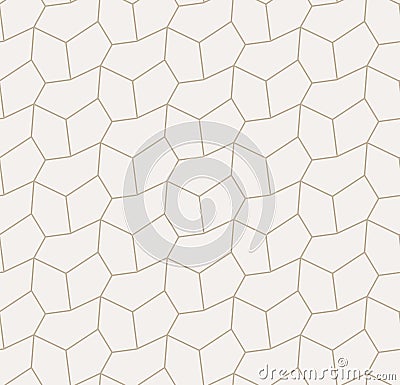 Repeat Tileable Graphic Polygon Tile Texture. Seamless Creative Vector, Cell Textile Pattern. Repetitive East Triangular, Vector Illustration