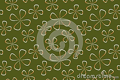 Repeatable background with flowers for website, wallpaper, textile printing, texture, editable, Vector Illustration