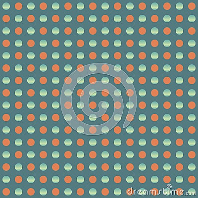 Repeatable circles, dots pattern. Colorful / multicolor texture Vector Illustration