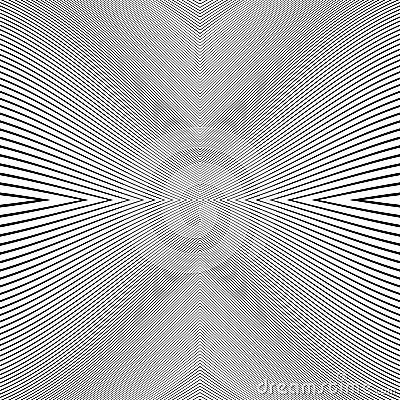 Repeatable geometric pattern with distorted irregular dynamic li Vector Illustration