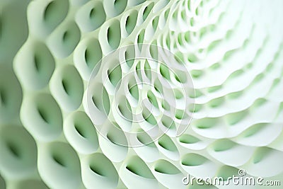 repeated circular pattern in light green, gently rotating to create a continuous flowing animation. Stock Photo