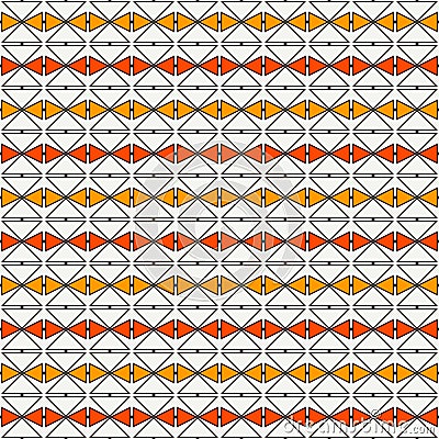 Repeated diamonds and lines background. Vector Illustration