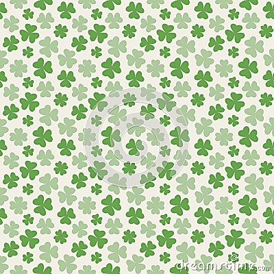 Repeating clover leaf pattern Vector Illustration