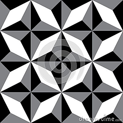 Repeating geometric patterns. Black & White decorative texture. Stock Photo