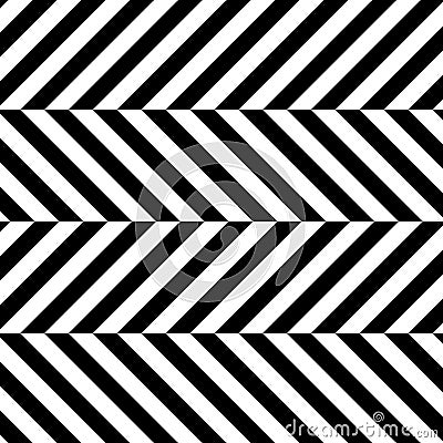 Repeating geometric tiles. Striped hexagonal zigzag. Monochrome geometric background. Contemporary graphic design. Stock Photo