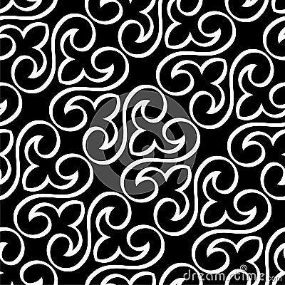 Repeating Patterns of Continuous Line Design Vector Illustration