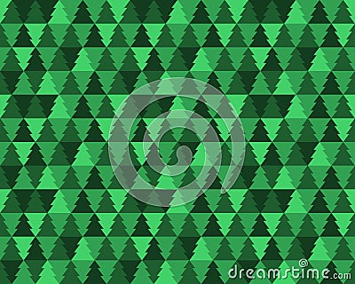 A repeating, tiling, seamless Christmas tree background Stock Photo