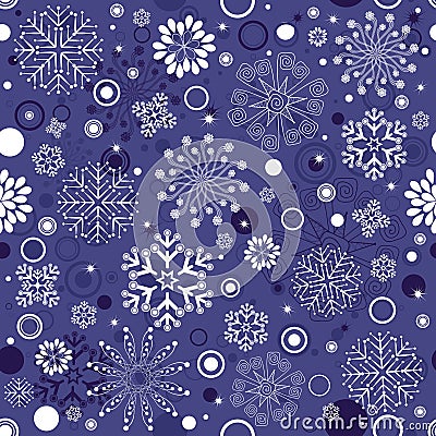 Repeating violet christmas pattern Vector Illustration