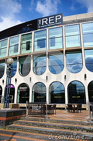 Repertory Theatre, Birmingham. Editorial Stock Photo