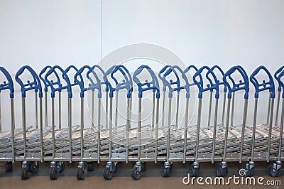 Repetition of trolley Stock Photo