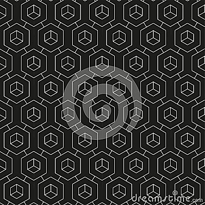 Repetitive Decorative Graphic Technology, Pattern Texture. Continuous Fabric Vector Web Wallpaper Pattern. Repeat White Vector Illustration