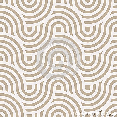 Repetitive Elegant Graphic Continuous Print Pattern. Continuous Creative Vector Curly Design Texture. Seamless Tileable Plexus Vector Illustration