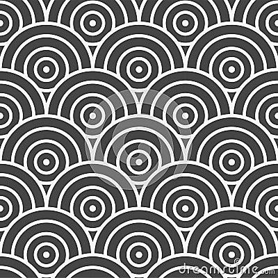 Repetitive Elegant Graphic Continuous Print Pattern. Continuous Creative Vector Curly Design Texture. Seamless Tileable Plexus Vector Illustration