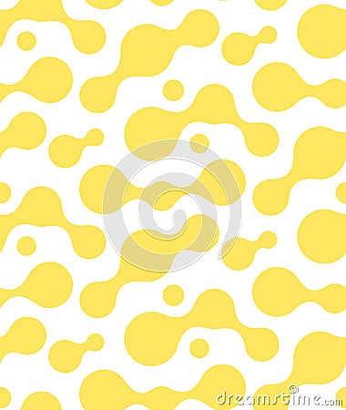 Repetitive Geometric Graphic Flow Textile Pattern. Seamless Modern Vector Smooth Shapes Texture. Continuous Fabric Circle Array Vector Illustration