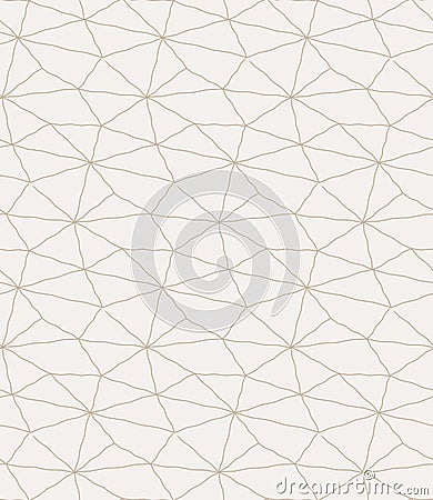 Repetitive Monochrome Graphic Rhombus Array Pattern. Seamless Black Vector, Cell Pattern Texture. Continuous Ramadan Poly, Vector Illustration