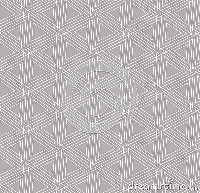 Repetitive Ornament Graphic Poly, Design Texture. Continuous Wave Vector Symmetrical Wallpaper Pattern. Repeat Islamic Triangle, Vector Illustration