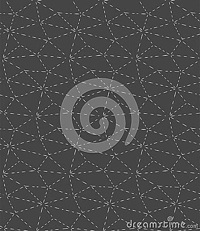 Repetitive Simple Vector Continuous Design Pattern. Repeat Modern Graphic, Triangular Deco Texture. Seamless White Poly, Repeat Vector Illustration