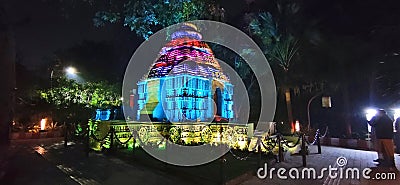 Replica of Konark Temple at Bharat Darshan Park in Delhi Editorial Stock Photo