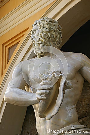 Replica of marble sculpture Stock Photo