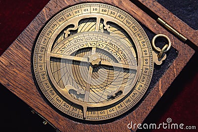 Replica of a medieval astrolabe Stock Photo