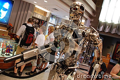 Replica of Terminator for sale Editorial Stock Photo