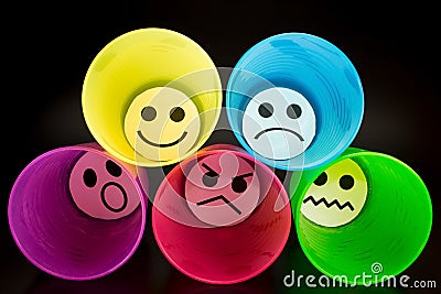 Representation of emotions Stock Photo