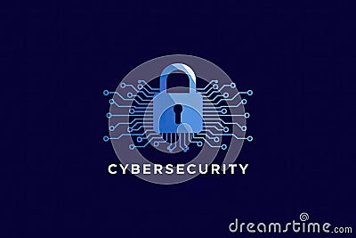 Representative image of security in the field of information technology with a padlock and the text 