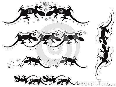 Reptile images Vector Illustration