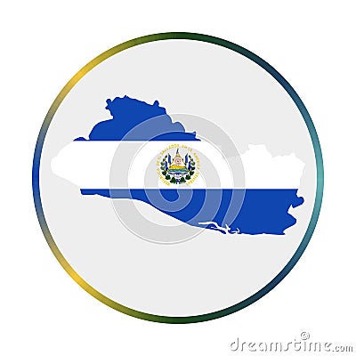 Republic of El Salvador icon. Vector Illustration