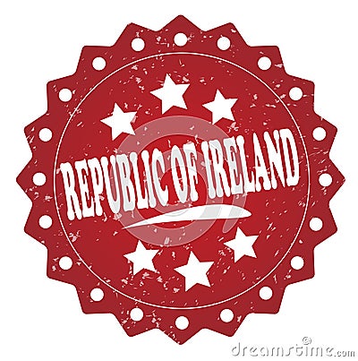 Republic of ireland grunge stamp Stock Photo