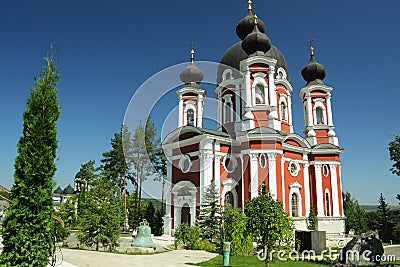 Republic of Moldova, Curchi Monastery, Ancient Bell Stock Photo