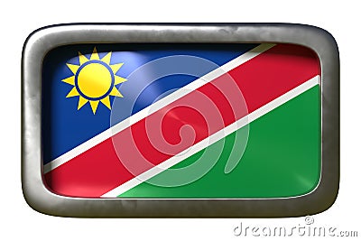 Republic of Namibia flag sign Stock Photo