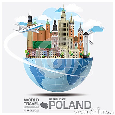 Republic Of Poland Landmark Global Travel And Journey Infographic Vector Illustration