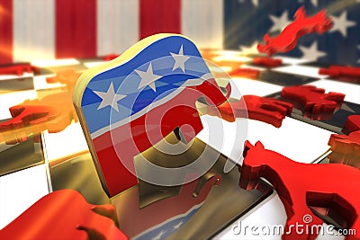 Republican Attacks Editorial Stock Photo