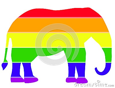 Republican Elephant Stock Photo