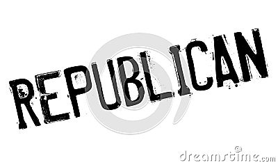 Republican rubber stamp Stock Photo