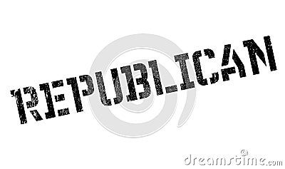 Republican rubber stamp Stock Photo