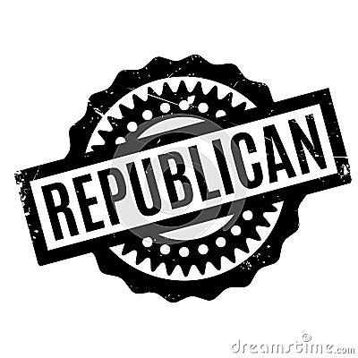 Republican rubber stamp Stock Photo