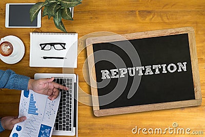 REPUTATION CONCEPT Stock Photo