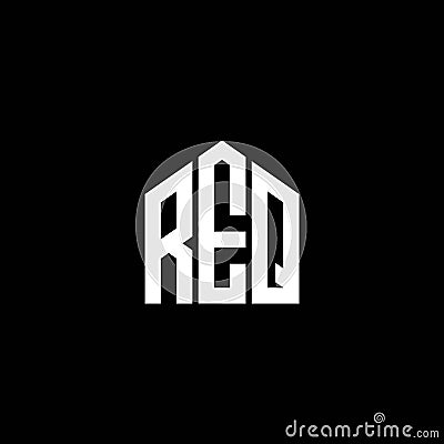 REQ letter logo design on BLACK background. REQ creative initials letter logo concept. REQ letter design.REQ letter logo design on Vector Illustration