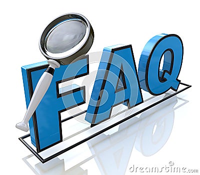 Request FAQ Stock Photo