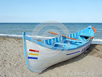 Rescue boat Stock Photo