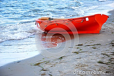 Rescue boat Stock Photo